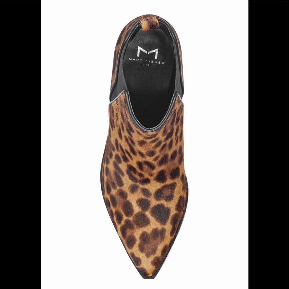 🌟NWT Marc Fisher Calf Hair Leopard Bootie 8.5 - Picture 2 of 12